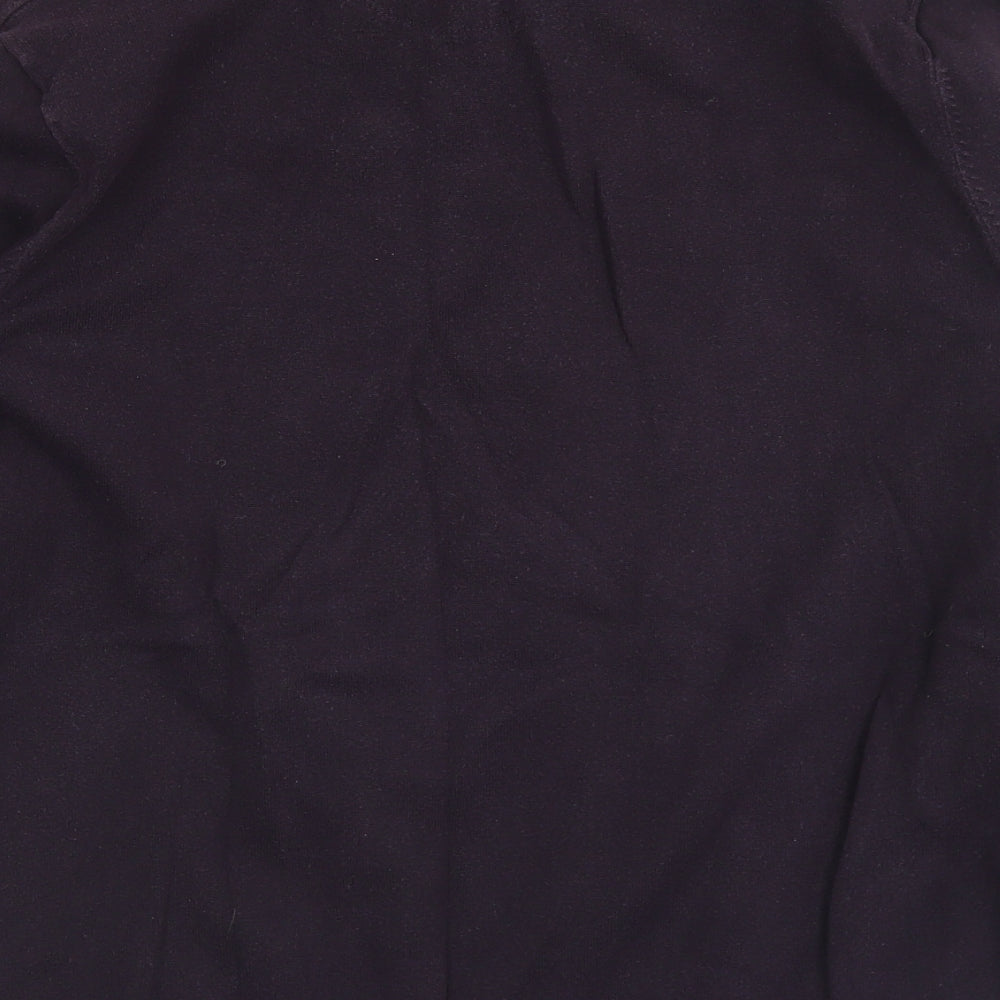 Jack Reid Womens Purple Collared  Cotton Pullover Jumper Size M