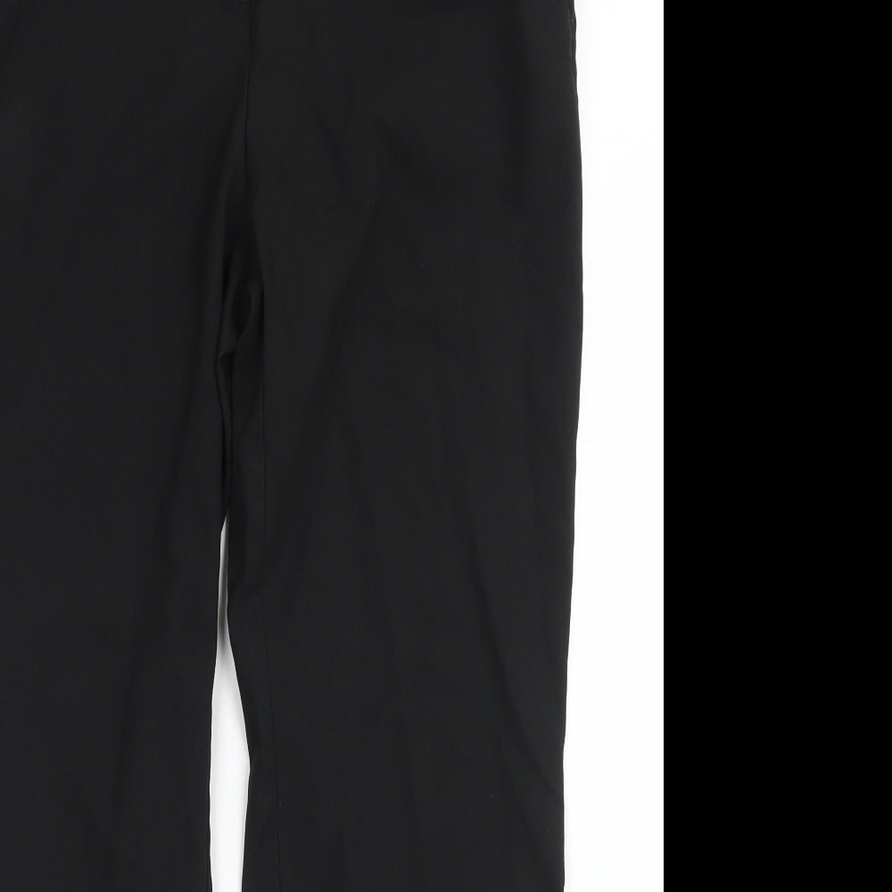 NEXT Womens Black  Polyester Dress Pants Trousers Size 14 L28 in Regular Hook & Eye