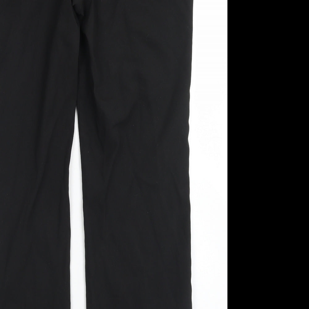 NEXT Womens Black  Polyester Dress Pants Trousers Size 14 L28 in Regular Hook & Eye