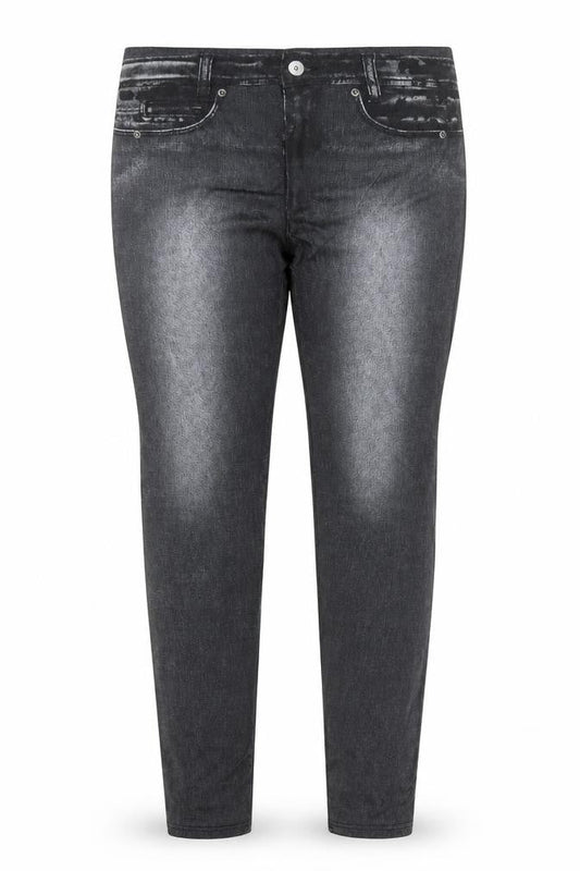 Jegging Womens Grey  Polyester Carrot Leggings Size 2XL L29 in
