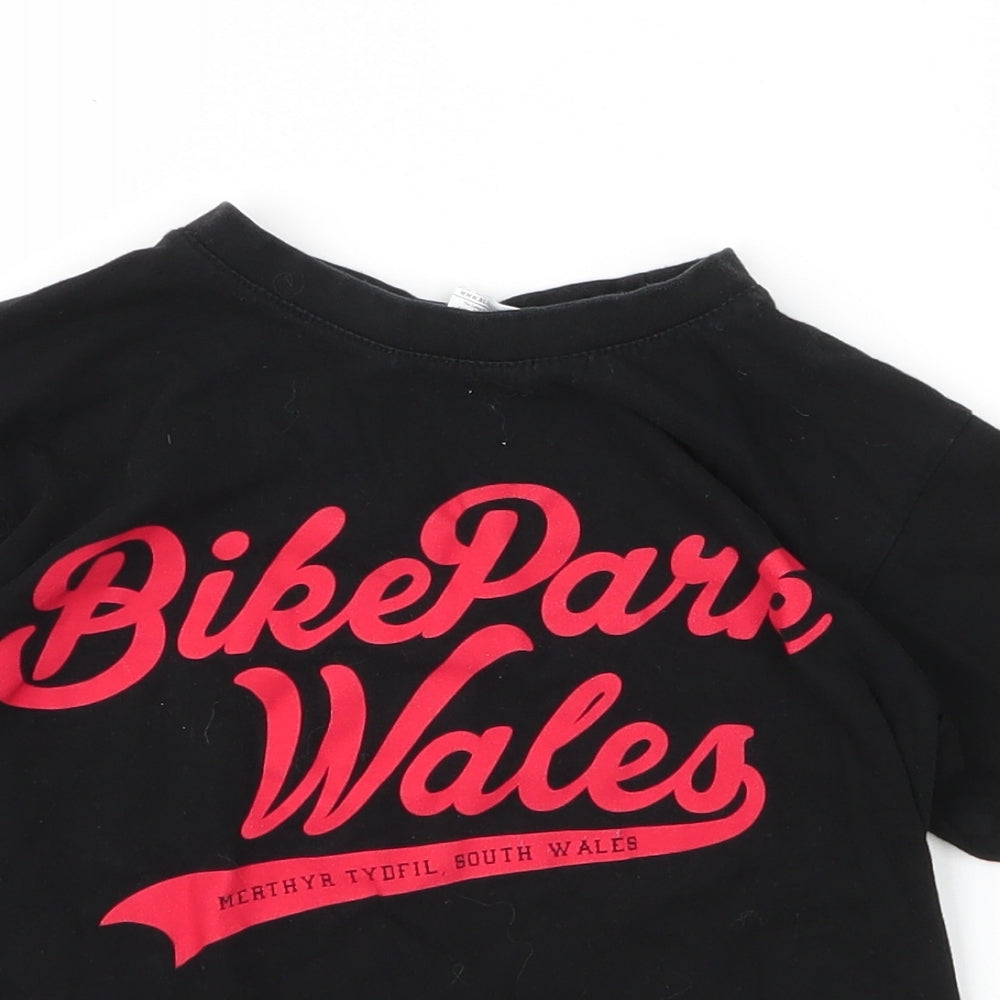 B&C Boys Black  Cotton Basic T-Shirt Size 5 Years Round Neck