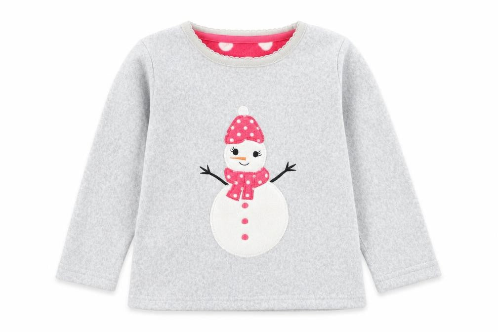 Young Dimension Girls Grey Solid Polyester Top Pyjama Top Size 2-3 Years