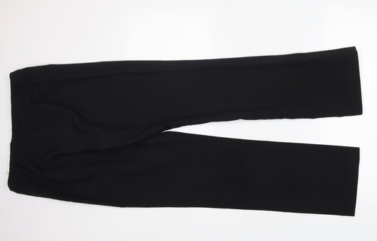 Dorothy Perkins Womens Black  Polyester Trousers  Size 10 L30 in Regular Zip - work formal office