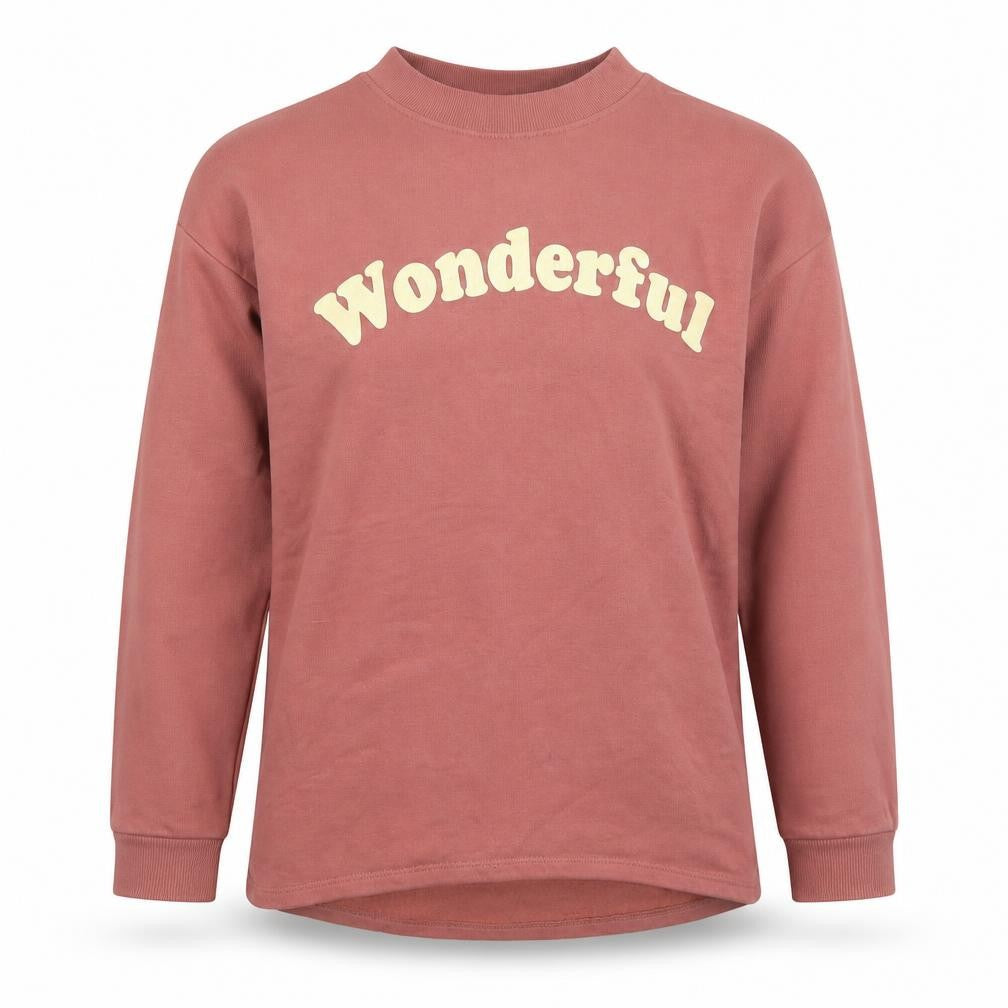 TU Girls Pink  Cotton Pullover Sweatshirt Size 10 Years  Pullover - Wonderful