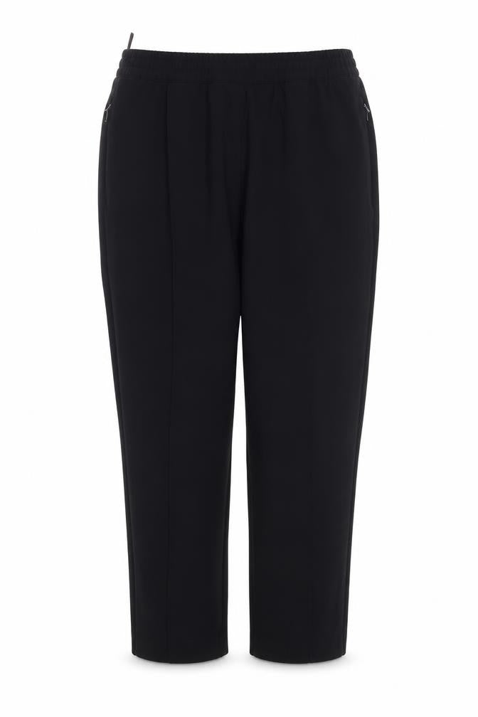 Marks and Spencer Womens Black  Polyester Trousers  Size 14 L24 in Regular