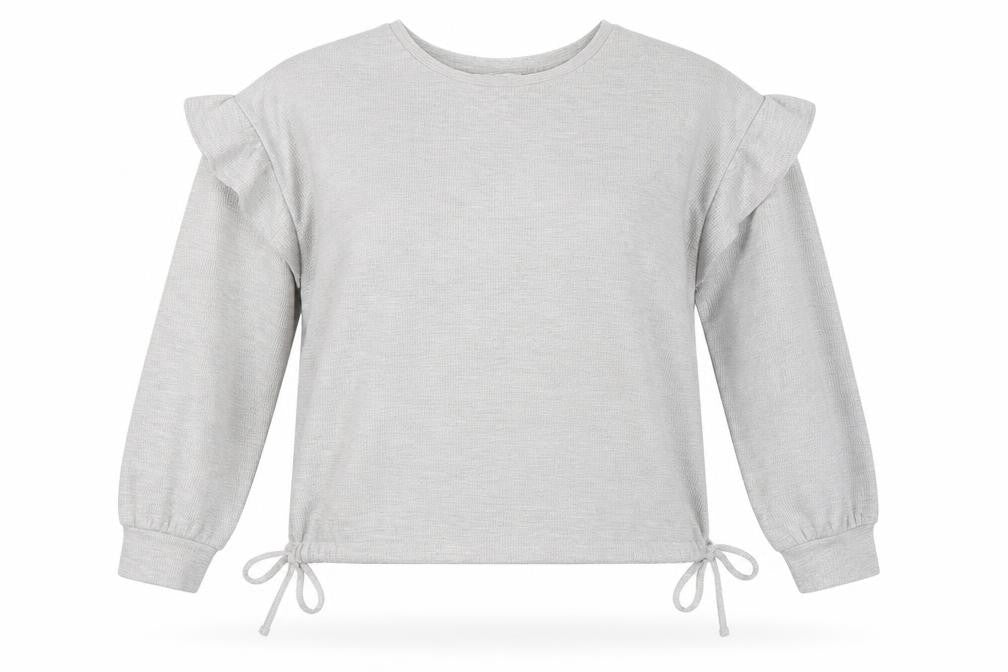 Papaya Womens Grey  Polyester Pullover Sweatshirt Size 14  Pullover