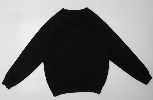 Alexandra Mens Black  Polyester Pullover Sweatshirt Size M