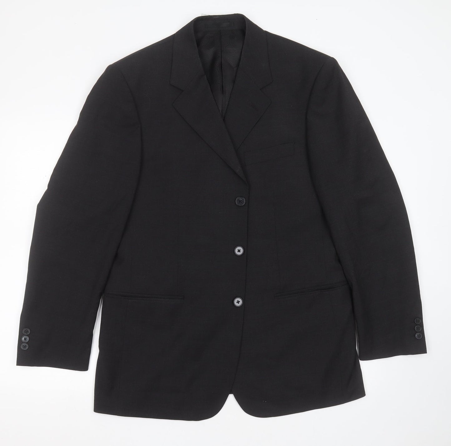 Brook Taverner Mens Grey  Polyester Jacket Suit Jacket Size 40