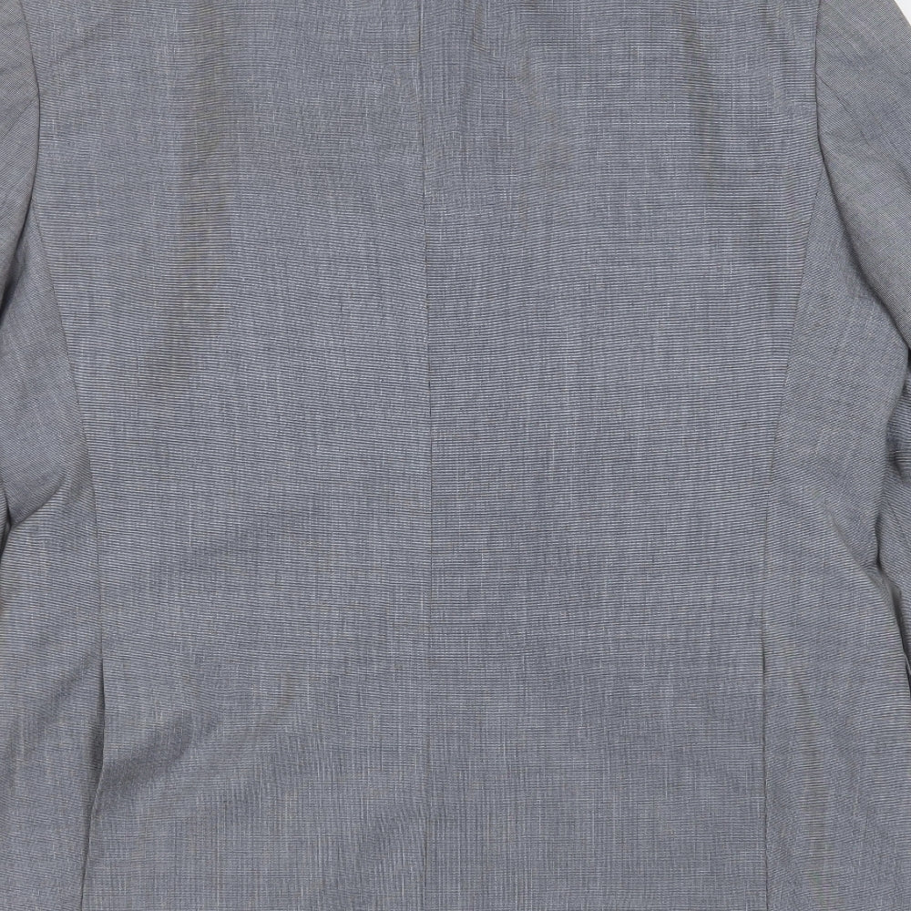 Burton Mens Grey  Polyester Jacket Suit Jacket Size 42   - tailored fit