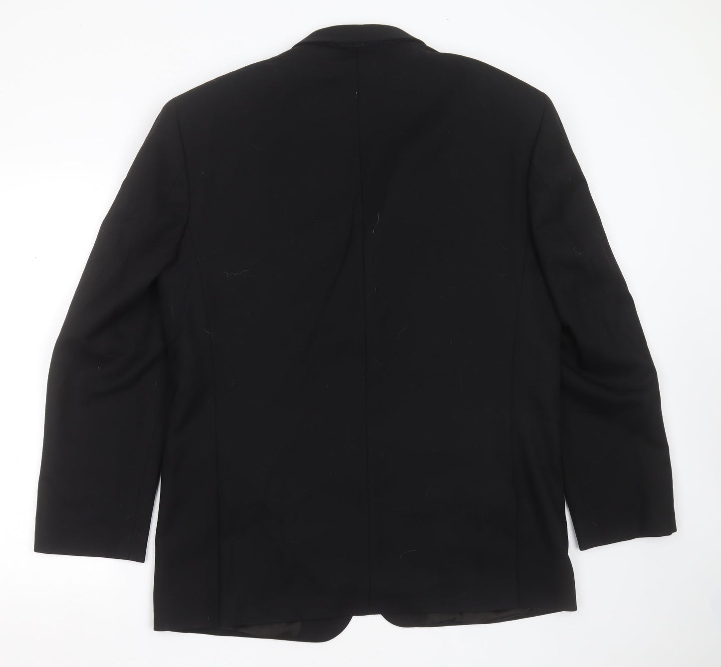 howard hardy Mens Black  Wool Jacket Suit Jacket Size 42