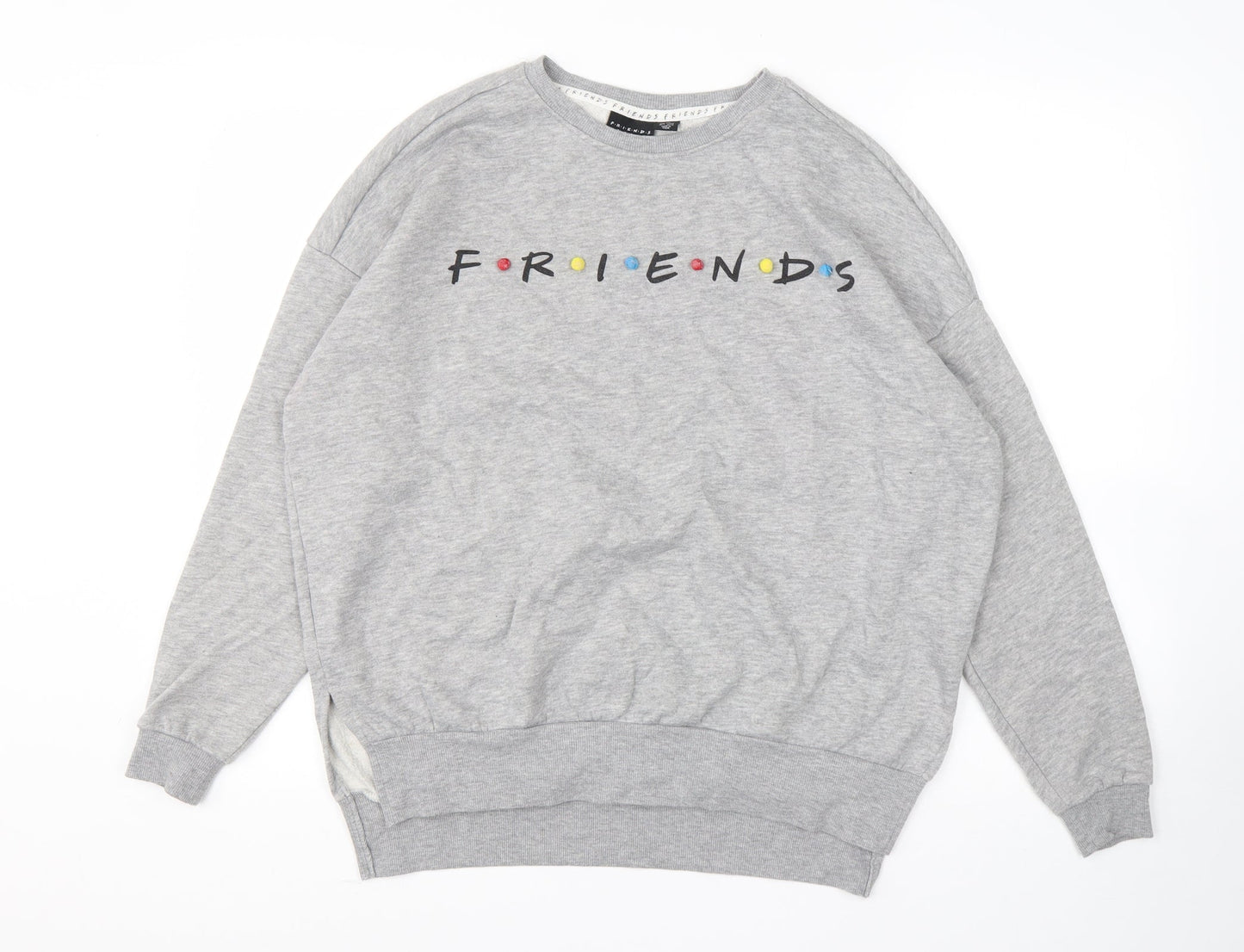 Primark Womens Grey  Polyester Pullover Sweatshirt Size XS   - Friends
