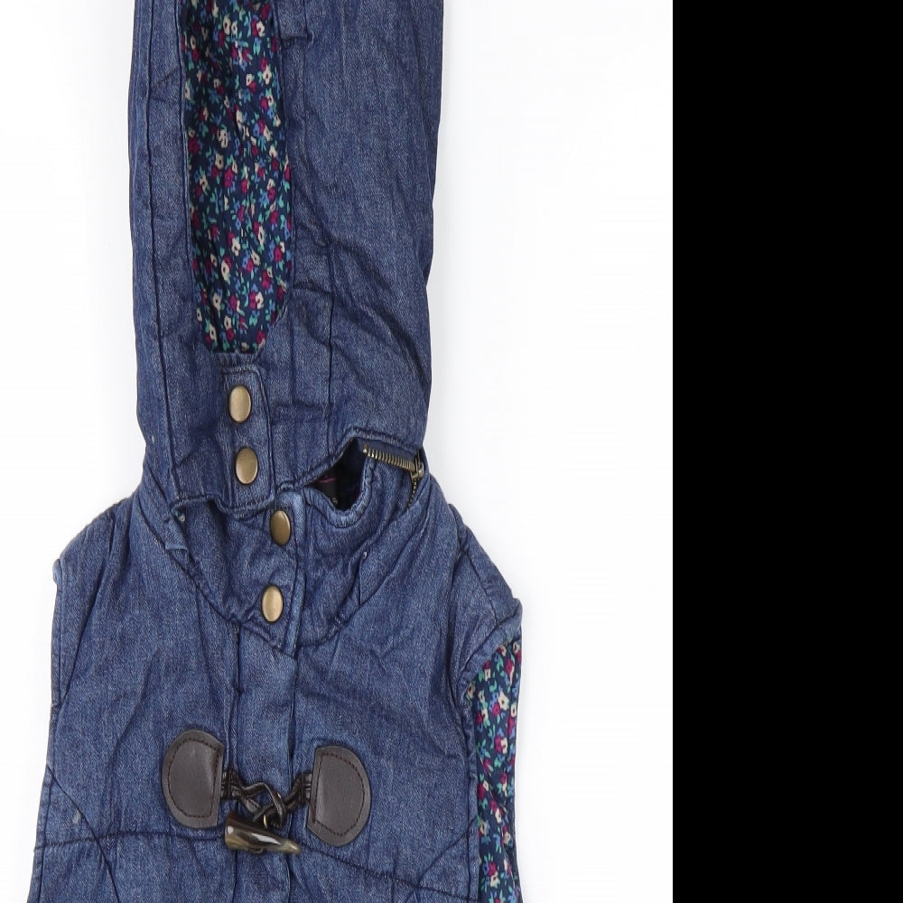 New Look Womens Blue   Gilet Coat Size 8