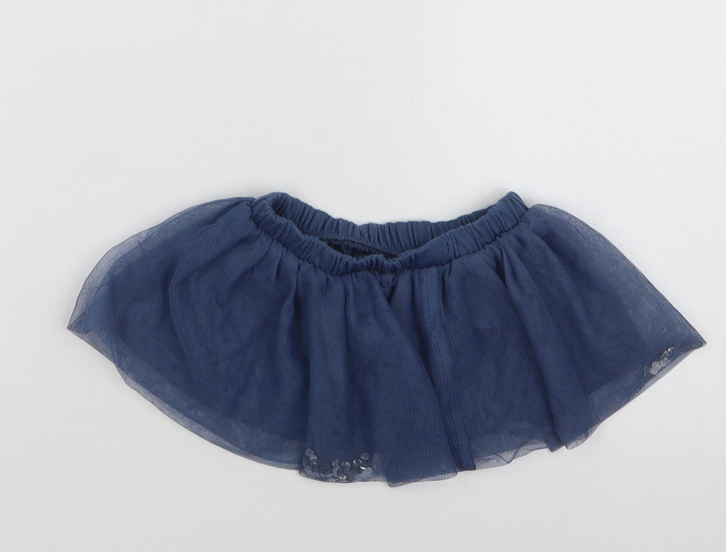 M&S Baby Blue  Polyester Skater Skirt Size 18-24 Months