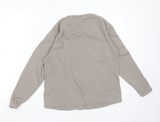 Preworn Womens Green  Cotton Pullover Sweatshirt Size XS
