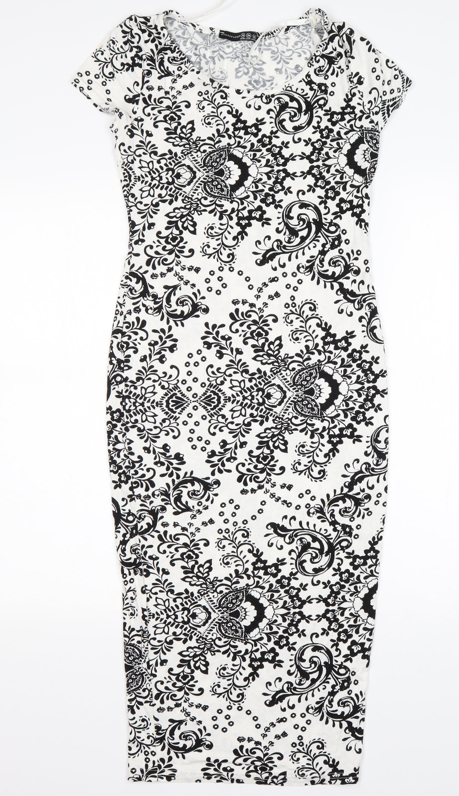 Atmosphere Womens Multicoloured Floral Viscose Pencil Dress  Size 10  Round Neck