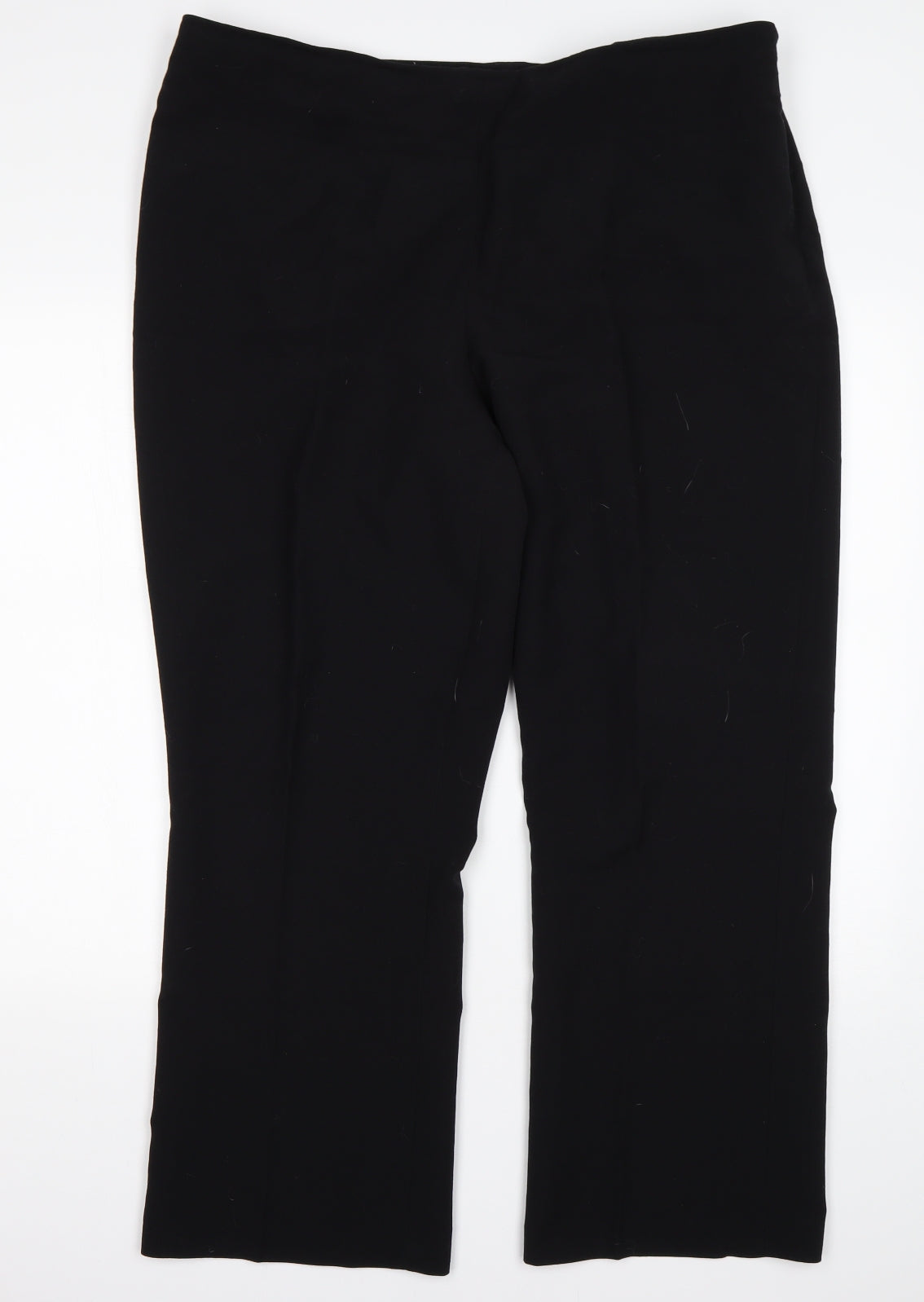 Debenhams  Womens Black  Polyester Trousers  Size 18 L29 in Regular