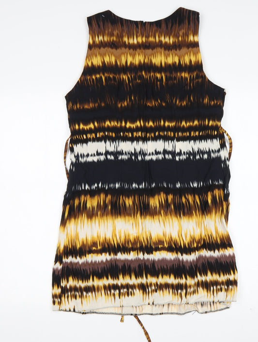 Dorothy Perkins Womens Multicoloured  Viscose Tank Dress  Size 12  Round Neck