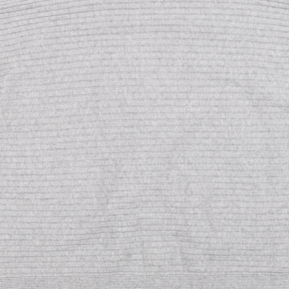 River Is Womens Grey V-Neck  Viscose Pullover Jumper Size M