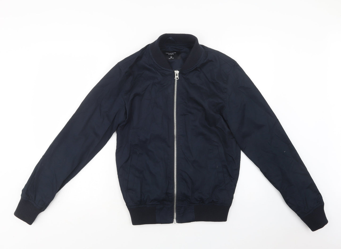 Primark Mens Blue   Bomber Jacket Jacket Size XS  Zip