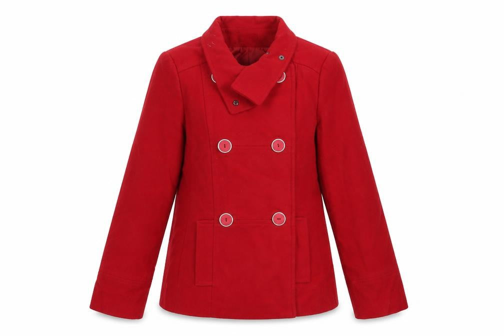 George Womens Red   Overcoat Coat Size 12