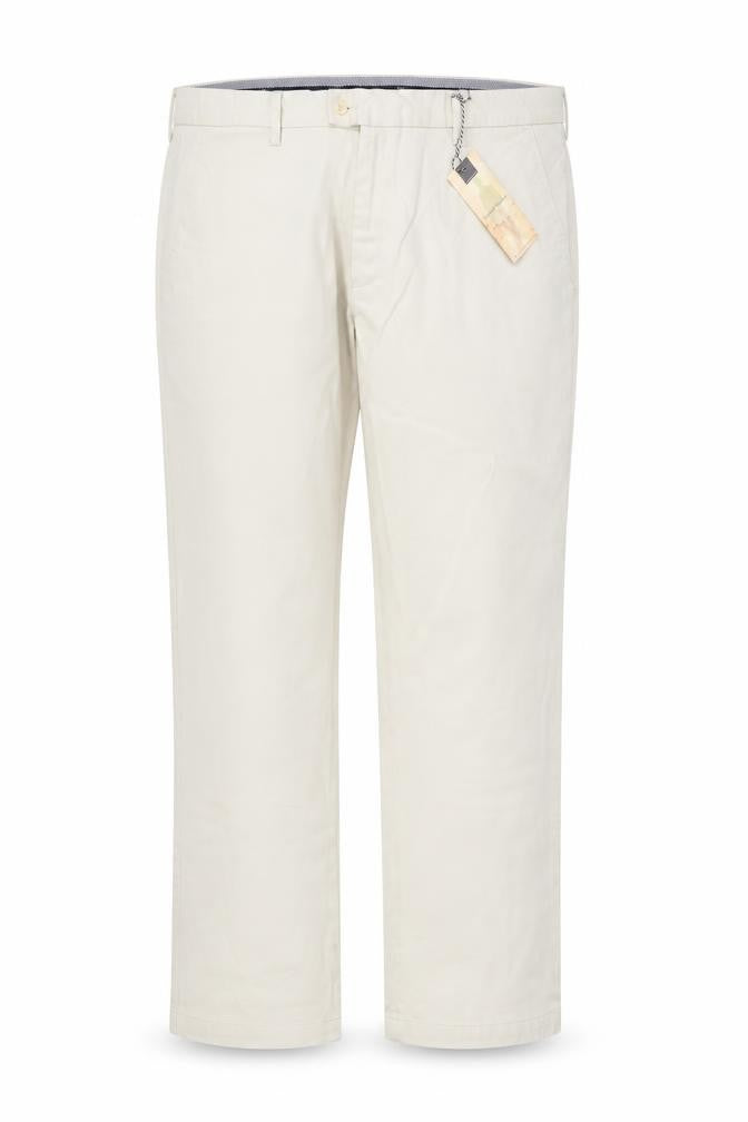 Samuel Windsor Womens Beige  Cotton Chino Trousers Size 42 in L29 in Regular Zip