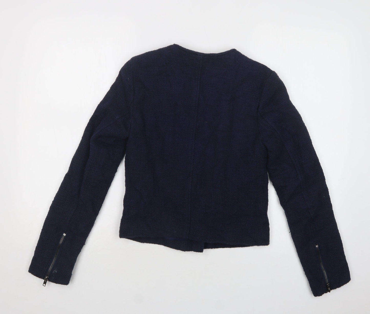Warehouse Womens Blue   Jacket Blazer Size 8  Zip