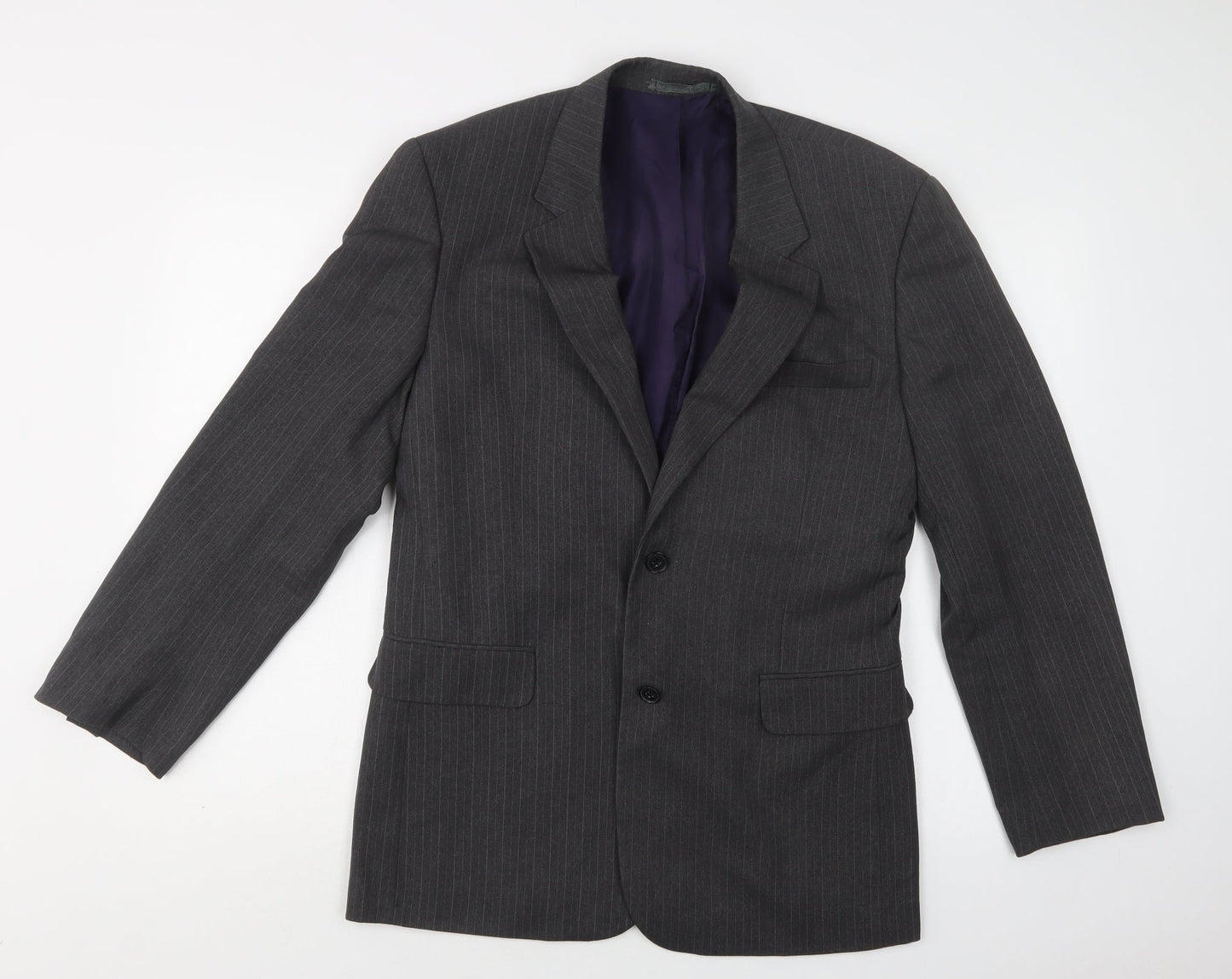 Taylor & Wright Mens Grey Striped  Jacket Blazer Size 38
