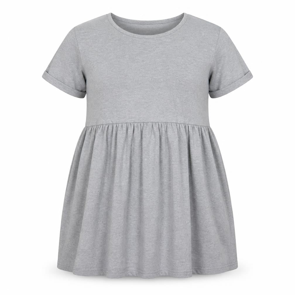PRETTYLITTLETHING Womens Grey  Viscose Skater Dress  Size 6  Crew Neck