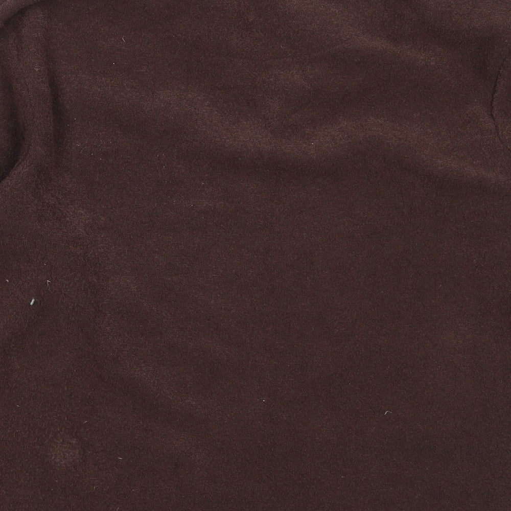Bonmarché Womens Brown  Polyester Henley Sweatshirt Size S
