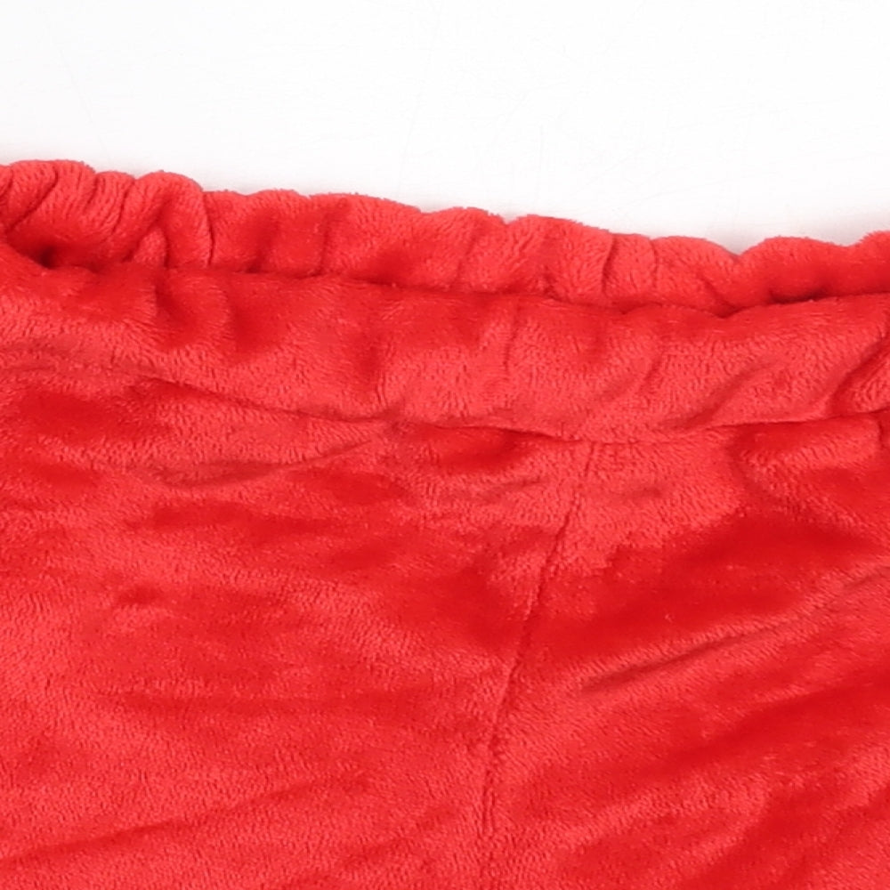 Preworn Womens Red Solid Polyester Capri Sleep Shorts Size XL