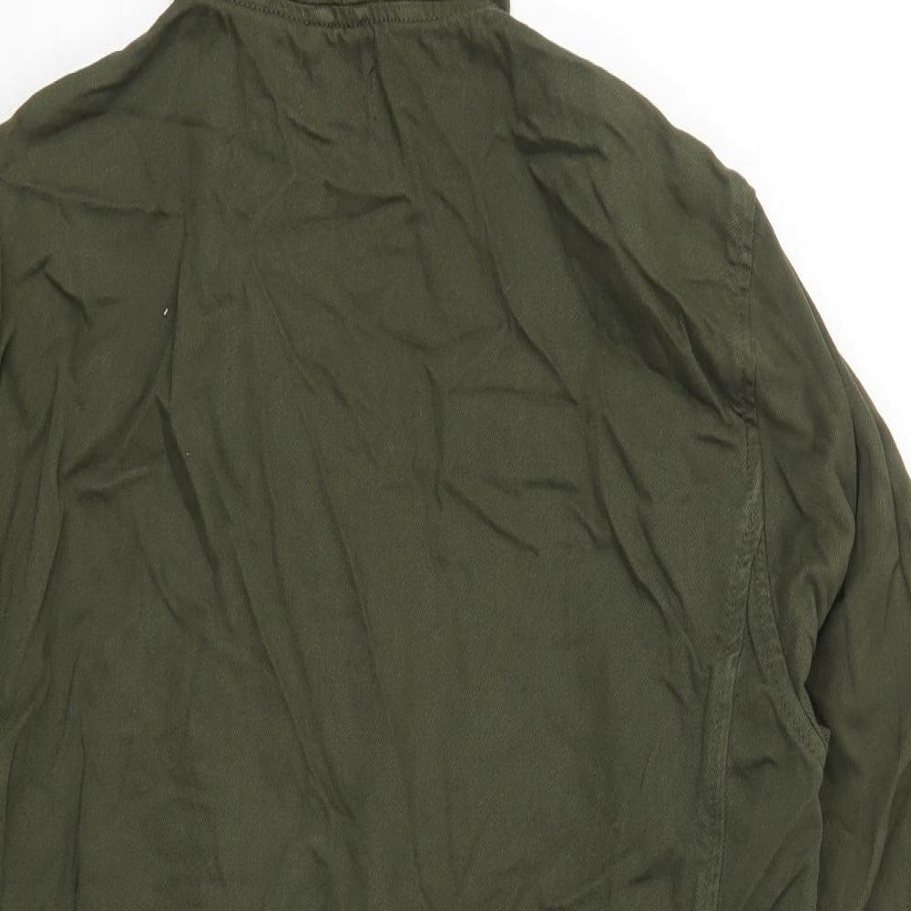 Topshop Womens Green   Jacket  Size 8  Zip