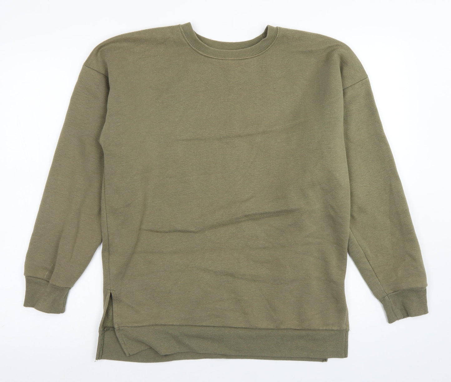 New Look Womens Green  Polyester Pullover Sweatshirt Size 10