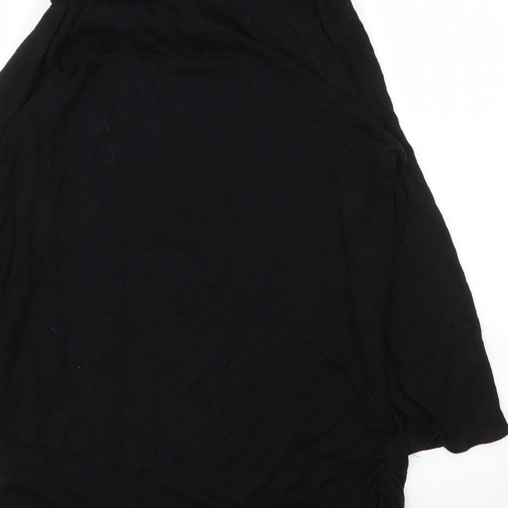 Gibson Womens Black Cowl Neck  Viscose Pullover Jumper Size M