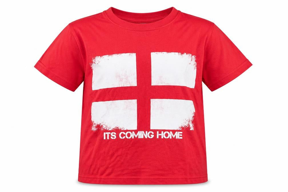 Casual Classics Girls Red  Cotton Basic T-Shirt Size 12 Years Round Neck  - Football