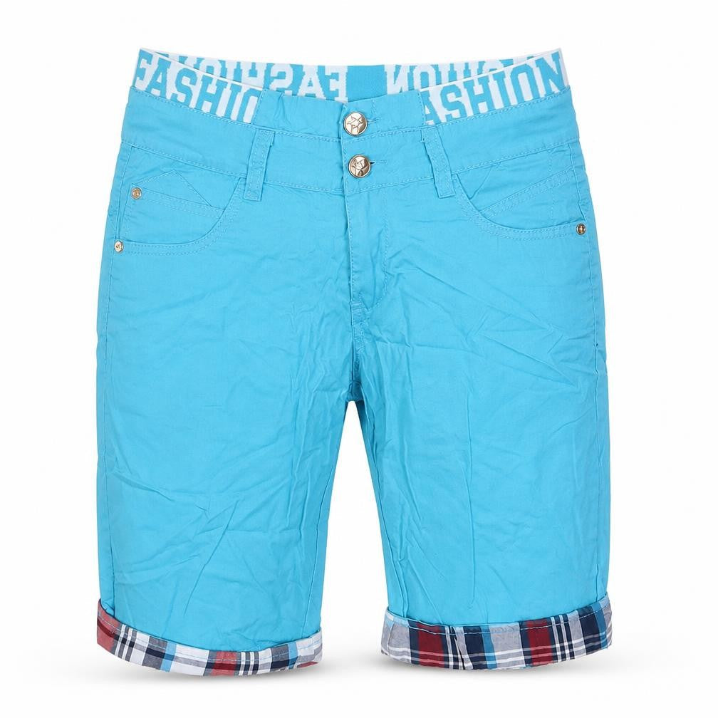 Poto Club Womens Blue  Cotton Chino Shorts Size 28 in  Regular