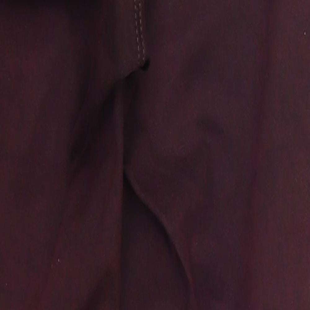 Topshop Womens Purple  Cotton Skinny Jeans Size 28 in L27 in Regular Button