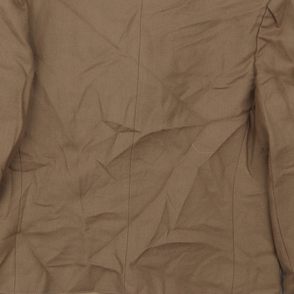Premier Collection Womens Brown   Jacket  Size 10  Button