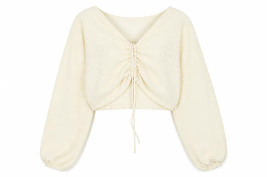 Preworn Womens White  Polyester Pullover Sweatshirt Size M  Pullover