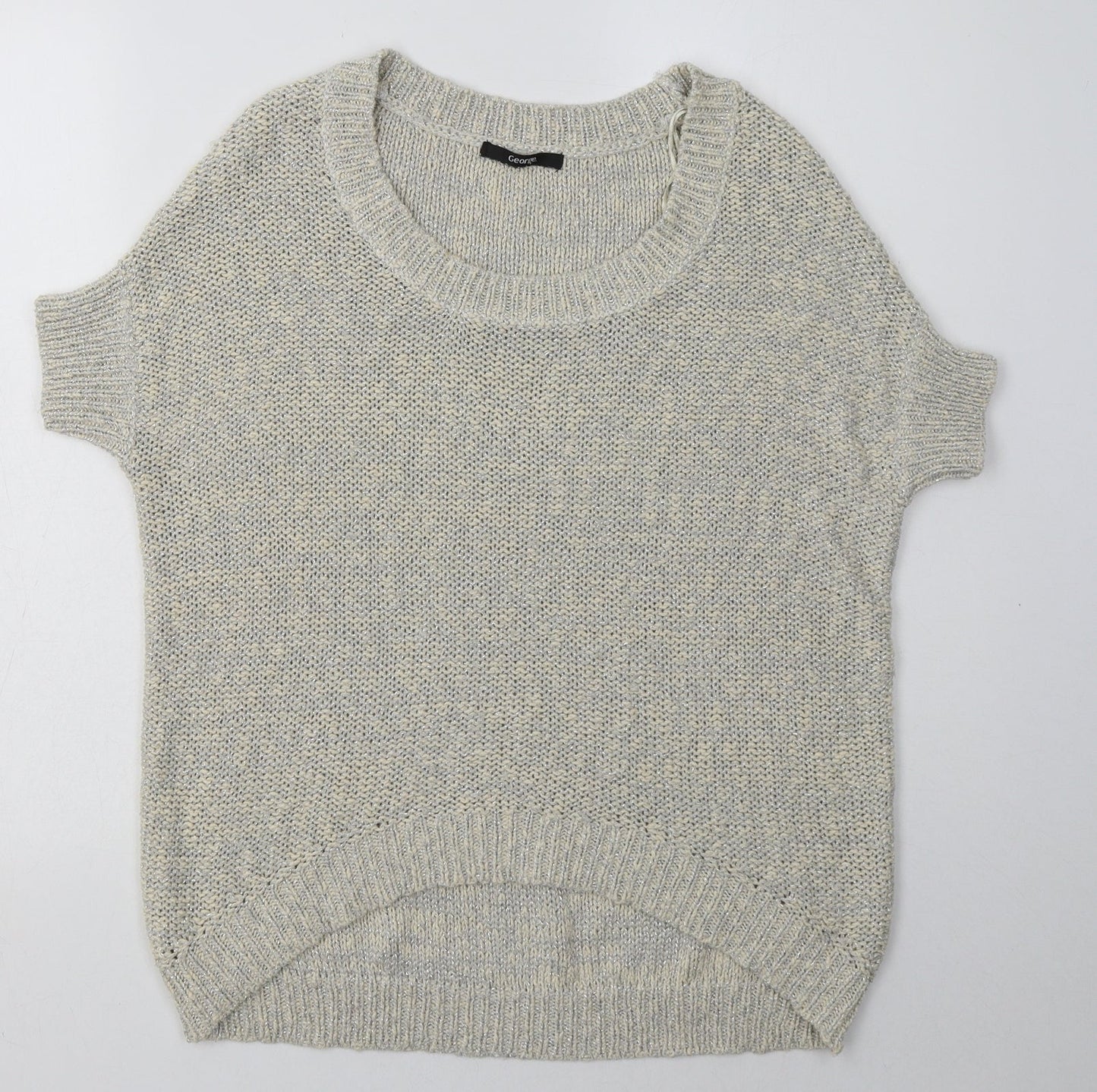 George Womens Beige  Cotton Pullover Sweatshirt Size 10  Pullover