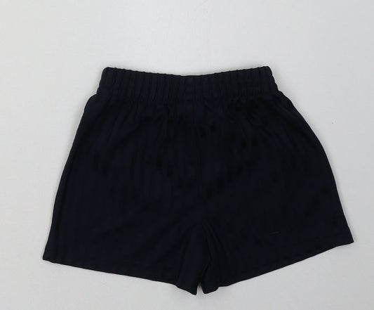 George Boys Blue Striped Polyester Sweat Shorts Size 3-4 Years  Regular  - School Wear