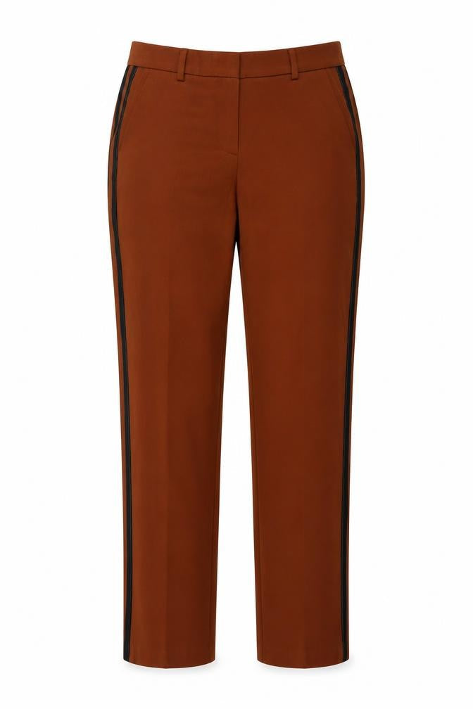 Marks and Spencer Womens Brown  Polyester Trousers  Size 12 L30.5 in Regular