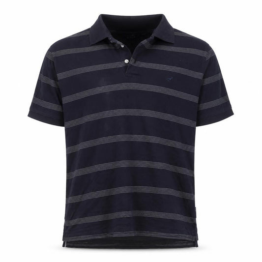 Stone Bay Golf Mens Blue Striped Cotton  Polo Size XL Collared