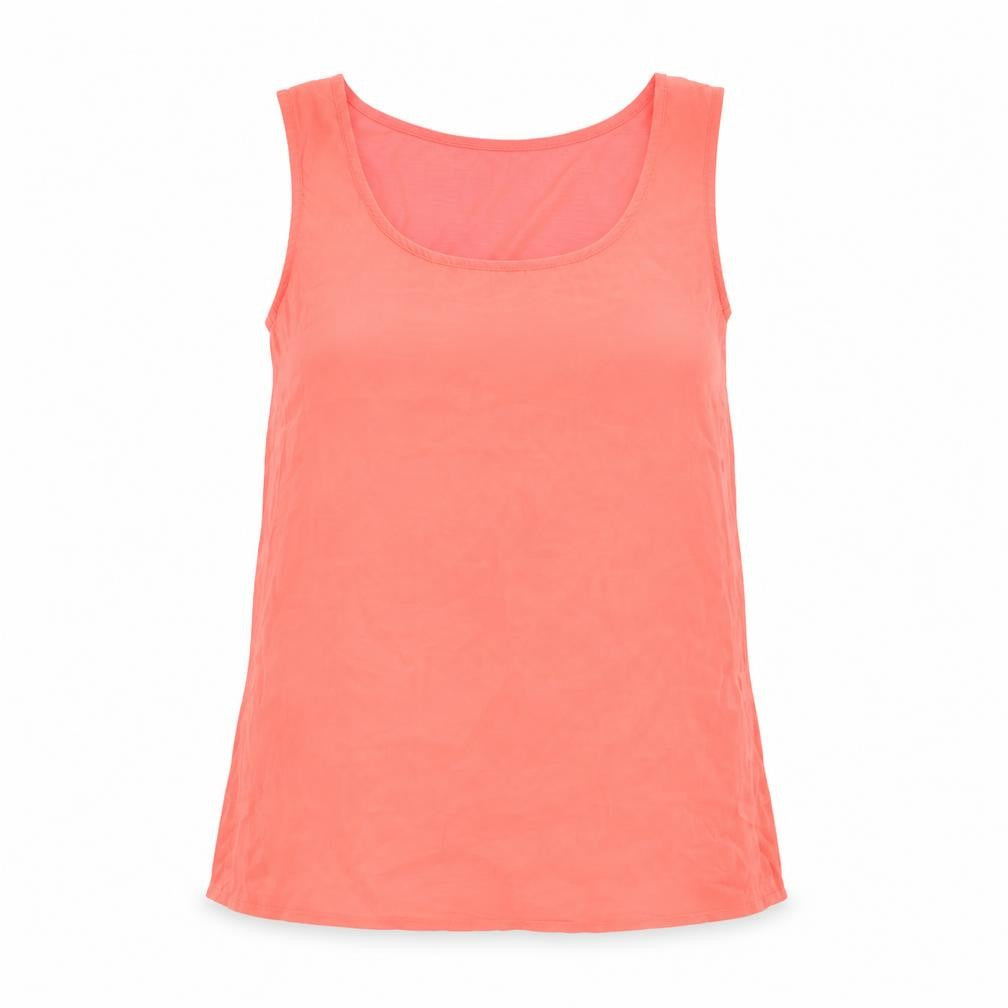 River Island Womens Pink  Polyester Basic Tank Size 10 Round Neck