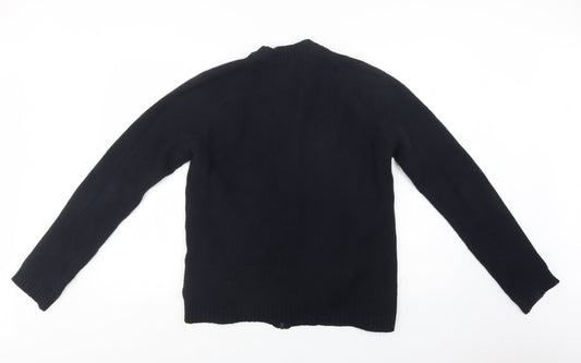 ASOS Mens Blue Collared  Cotton Full Zip Jumper Size L