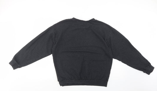 I Saw It First  Womens Grey  Cotton Pullover Sweatshirt Size M