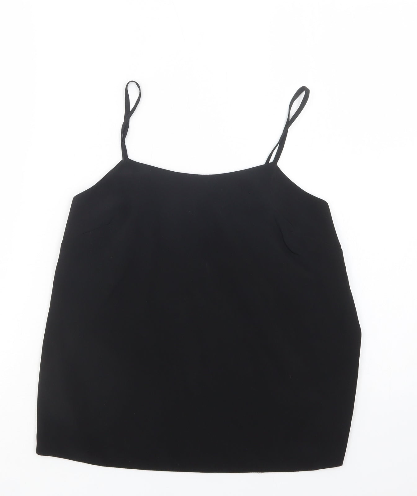 River Island Womens Black  Polyester Camisole Blouse Size 8 Square Neck