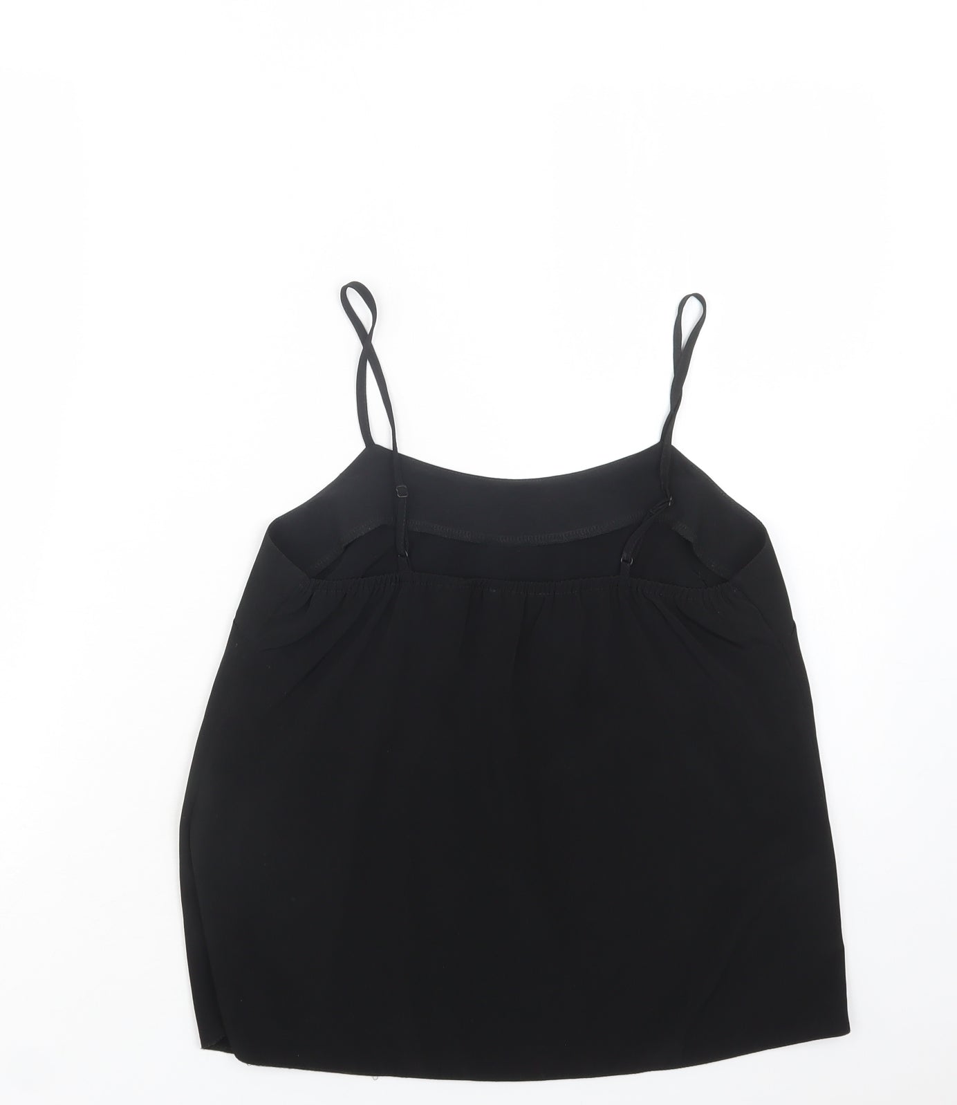 River Island Womens Black  Polyester Camisole Blouse Size 8 Square Neck