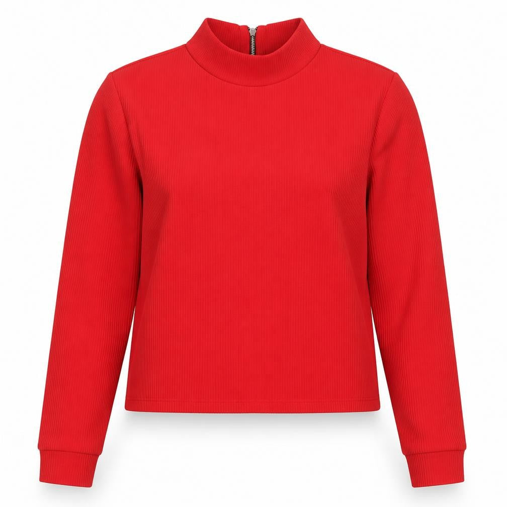 Marks and Spencer Womens Red  Polyester Pullover Sweatshirt Size 12  Pullover