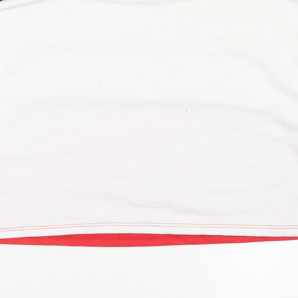 915 Generation Girls Red Colourblock Cotton Pullover Sweatshirt Size 14-15 Years   - Croppeed
