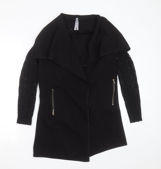 BLUE VANILLA Womens Black   Jacket  Size S   - lace sleeve
